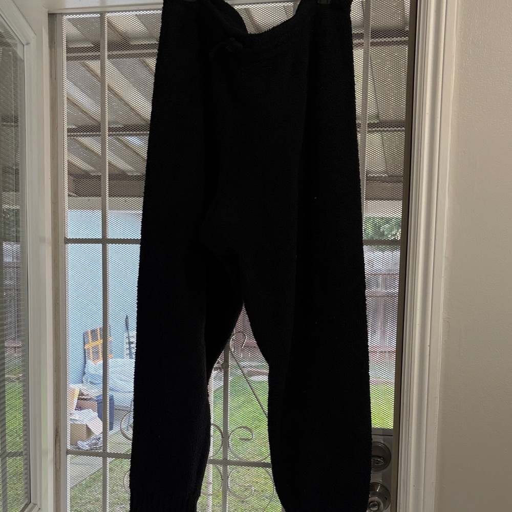 Nike Phoenix Boucle’ High Waist Cozy Black Joggers size XL